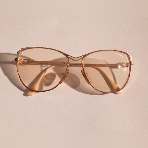 Vintage YSL Yves Saint Laurent Women's Goldtone Frames Eyeglasses Sunglasses - Picture 11 of 12